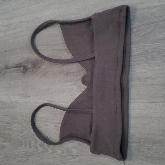 Joah Brown Structured Ribbed Bralette in Smoke - S/M in excellent condition - Picture 8 of 10